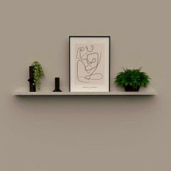 Fotolijstplank metaal | LIMA Greige 