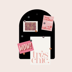 Magneetbord ROMY | 50x35cm Zwart