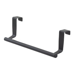 Handdoekstang over keukenkastdeur | VALI - Zwart 23 cm