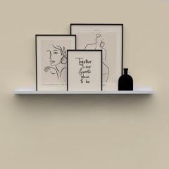 Fotolijstplank metaal | LIMA White